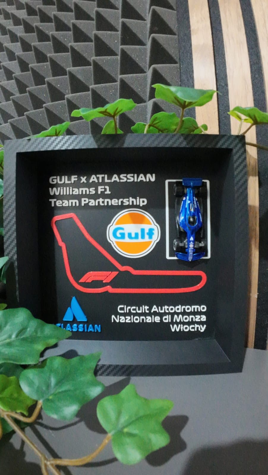 Collector’s Edition F1 GULF x ATLASSIAN Williams F1 Team Partnership - Ramki kolekcjonerskie 4eiwilo