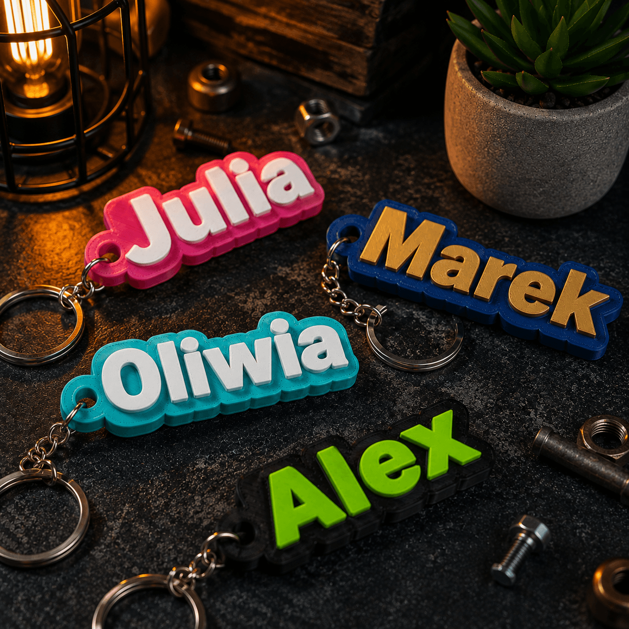 Breloczek z własnym tekstem - Breloczki personalizowane 4eiwilo